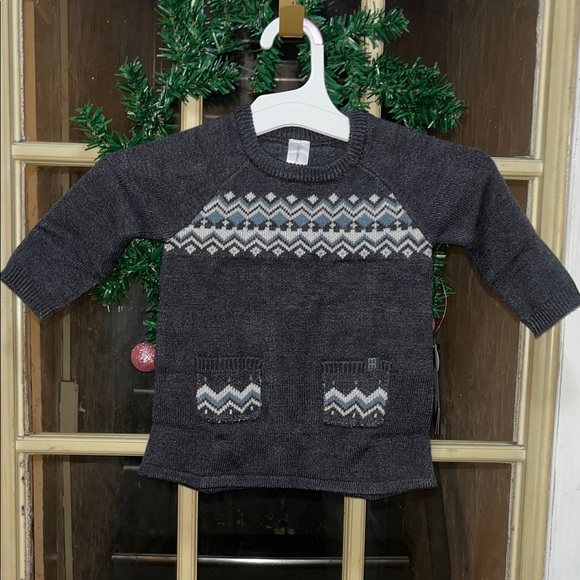 Modern Moments Other - NWT Modern moments Charcoal Patterned Kids Sweater